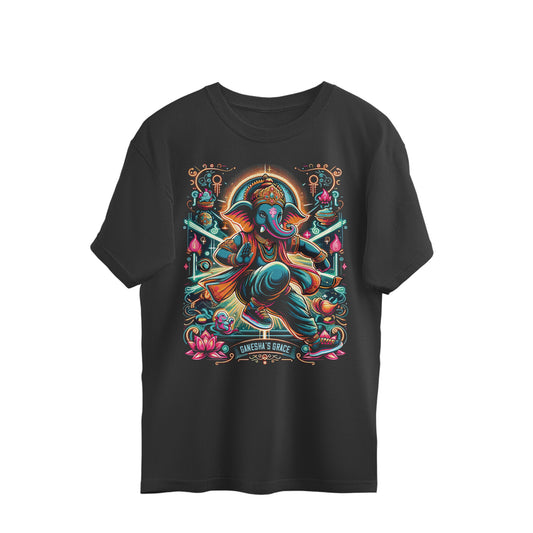 Shri Vinayaka - Ganpati Bappa Ji Oversized T-Shirt