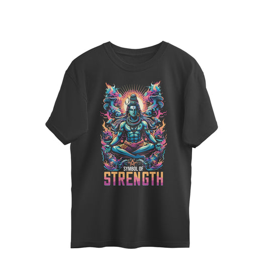 Shri Mahadev Ji - Symbol of Strength Oversized T - Shirt