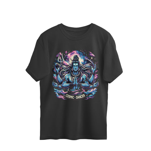 Shri Nataraj - Shiv Ji - Cosmic Dancer Oversized T - Shirt