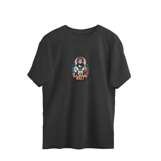 Shri Bajarang Bali - Hanuman Ji Oversized T - Shirt