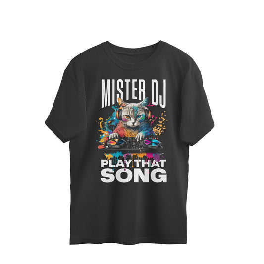 DJ Meow Oversized T - Shirt